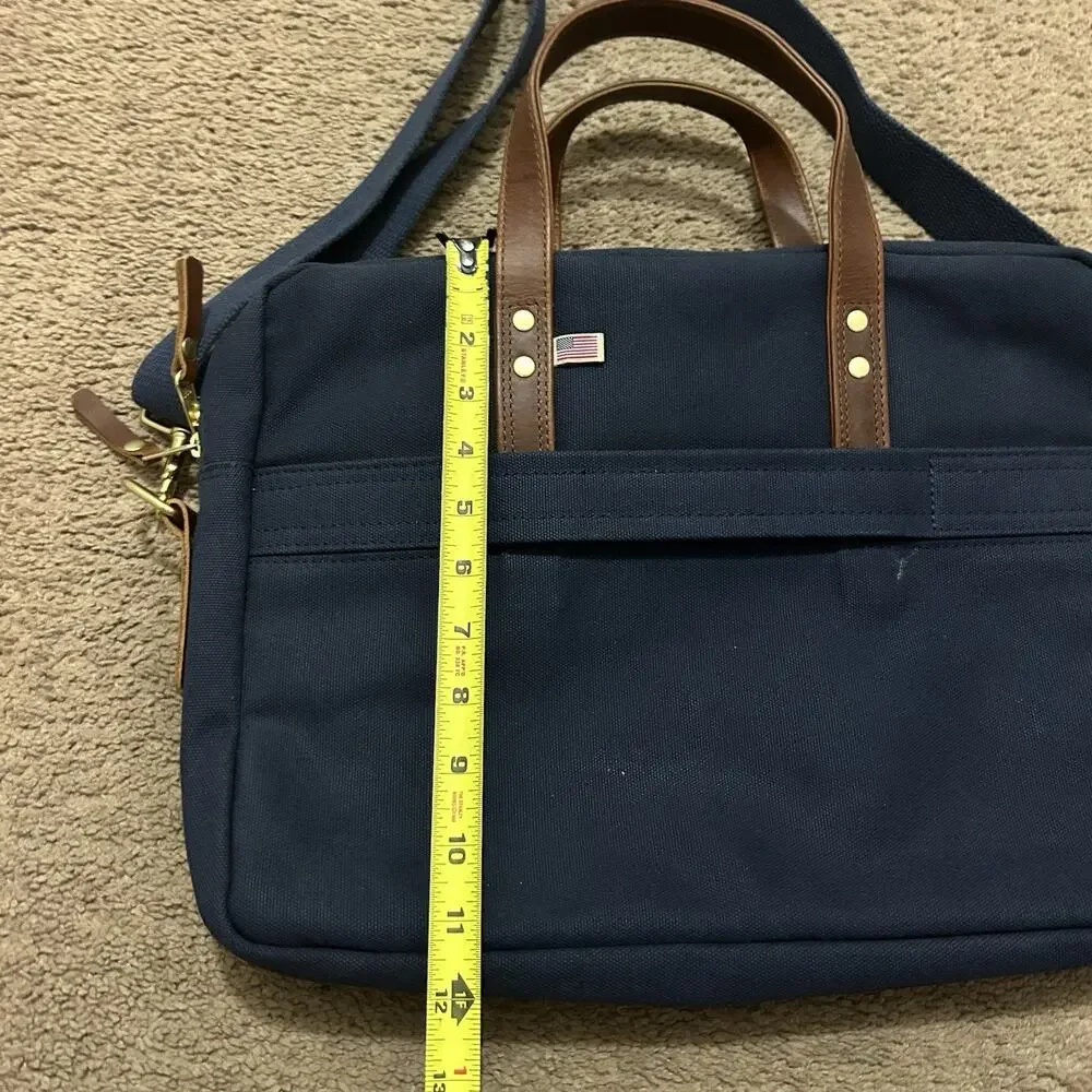 Hudson Sutler Slim Briefcase Canvas Leather USA Mac Papers Clambake Restock 2019